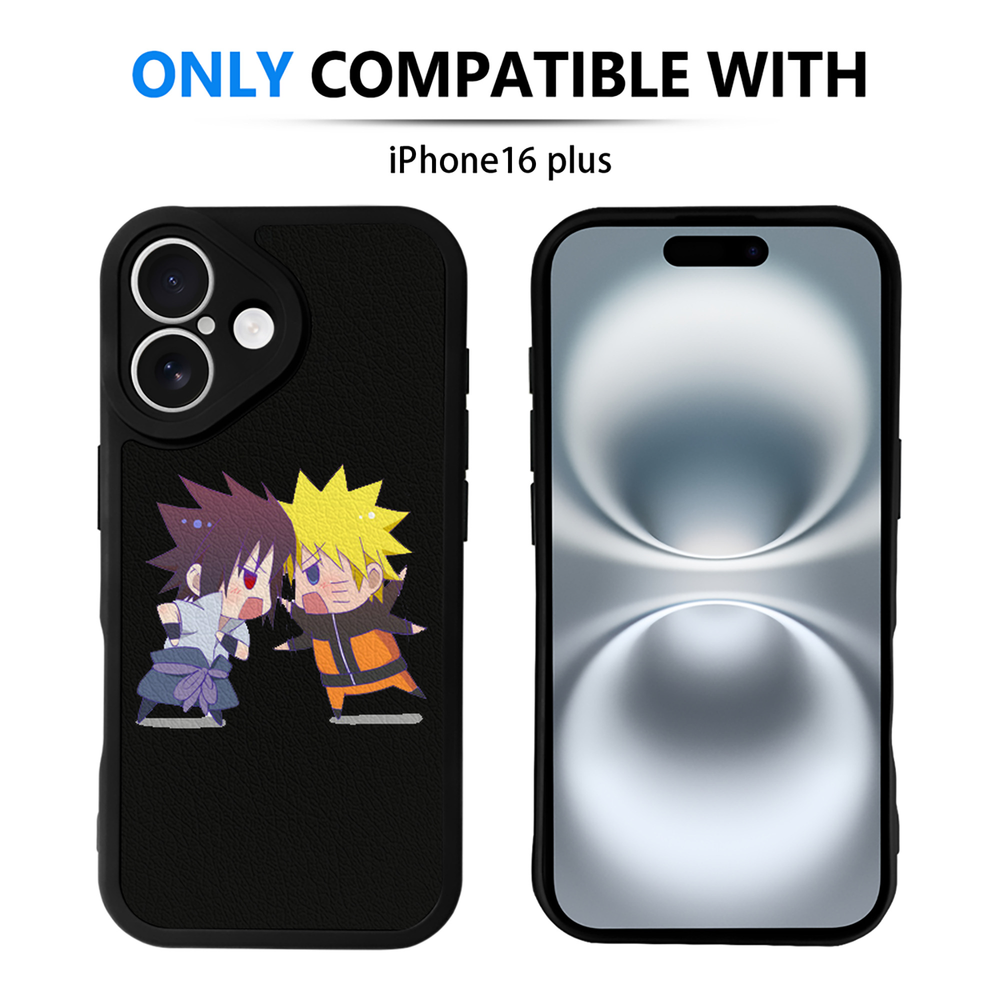 （画像用） NARUTO -ナルト- うずまき ナルト Uzumaki Naruto 【iPhone 16シリーズ対応】シリコンスマホケース（レザー調） 材質：シリコン